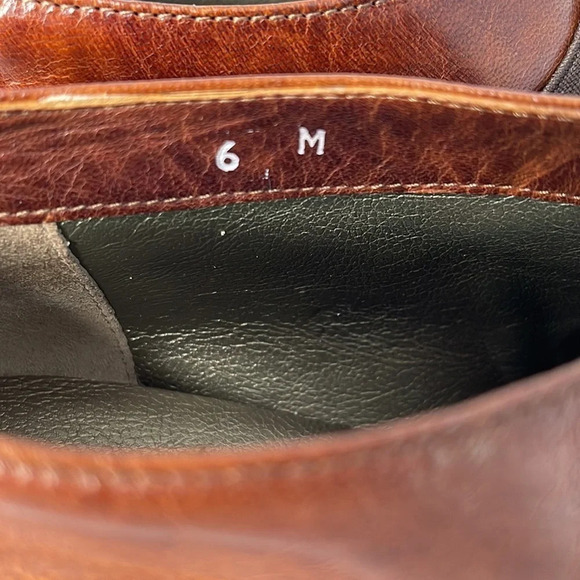 SESTO MEUCCI 2 Tone Italian Leather Bootie Nutmeg Hovercraft Sole Funky Size 6 - Picture 9 of 12